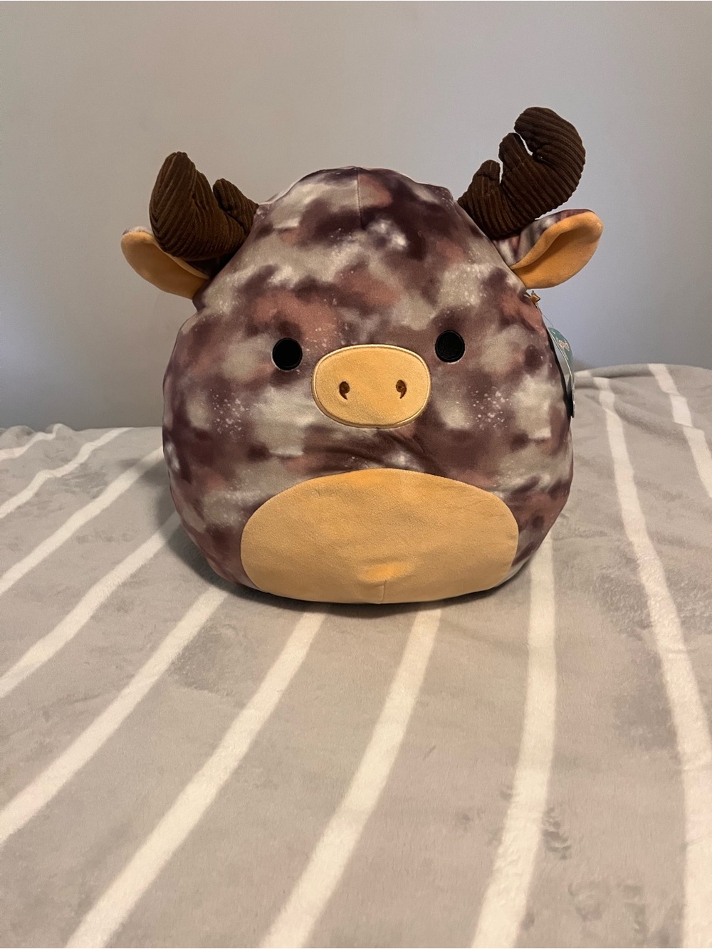 Squishmallows Rufus Brown and Tan Tie-Dye Moose Plush